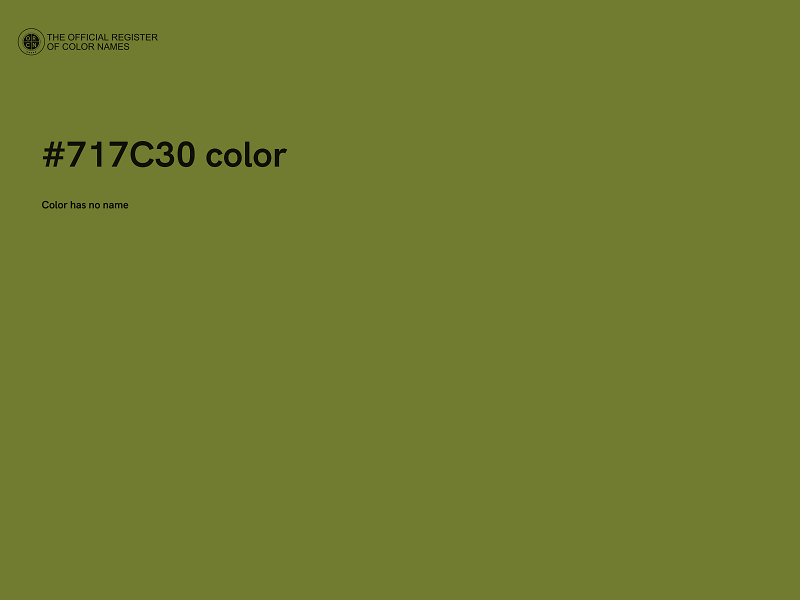 #717C30 color image