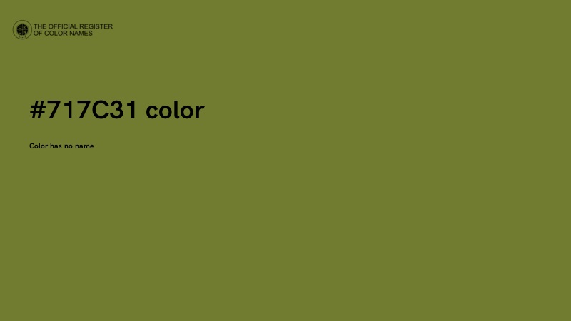 #717C31 color image