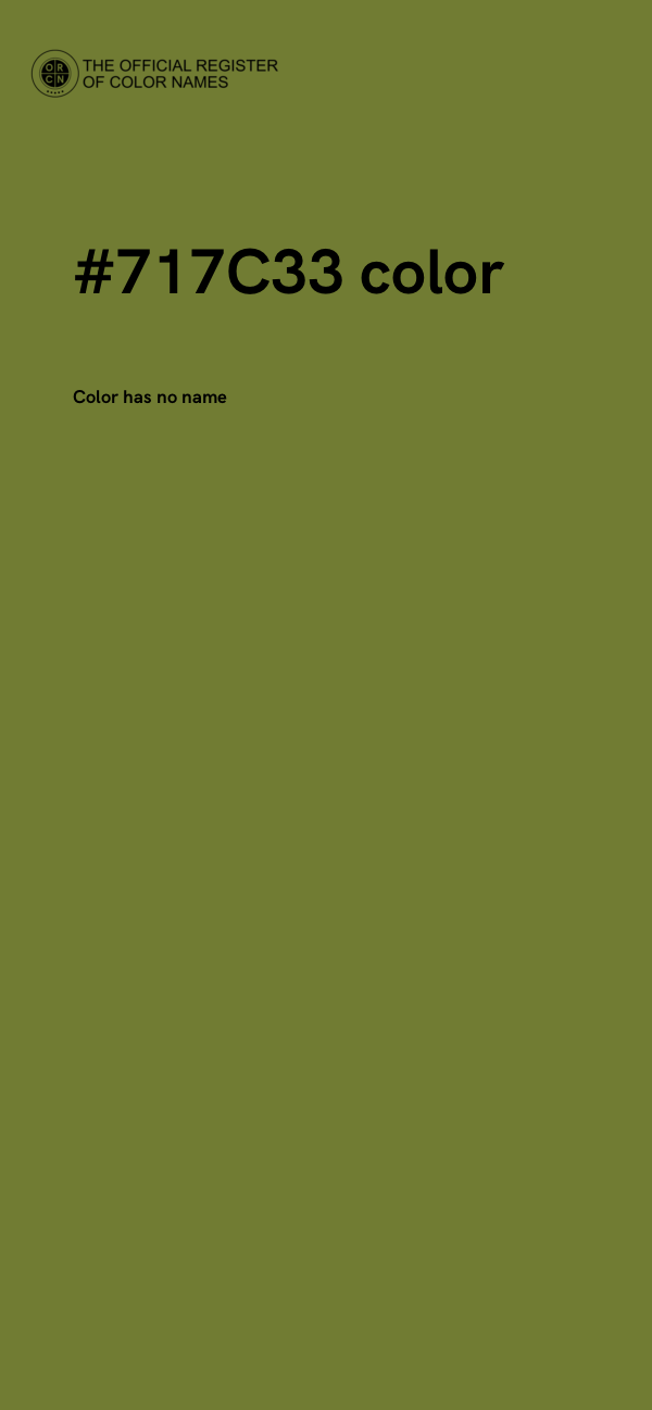 #717C33 color image