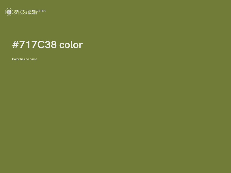 #717C38 color image