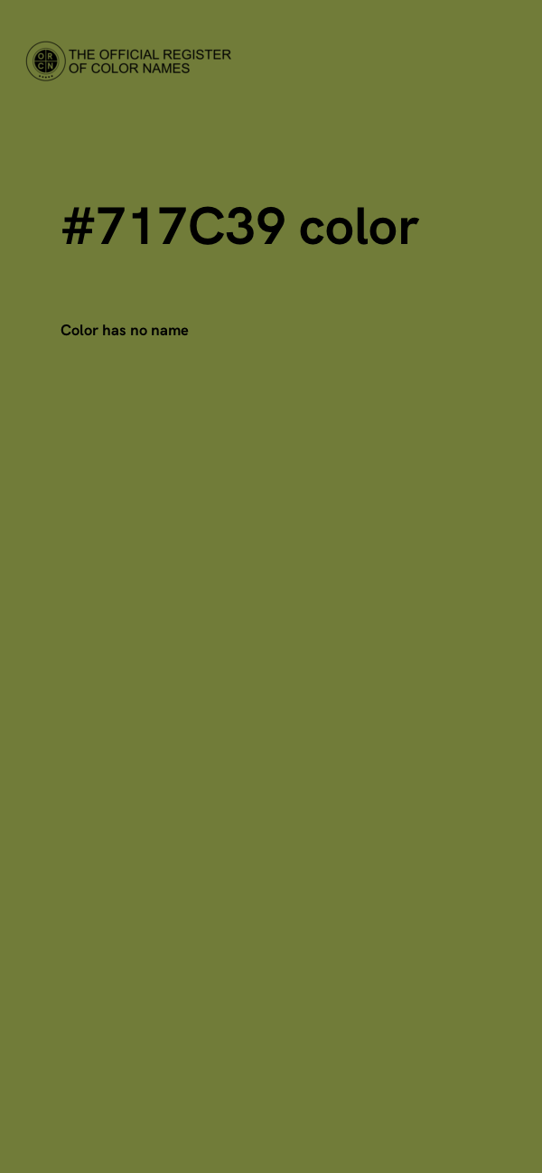 #717C39 color image