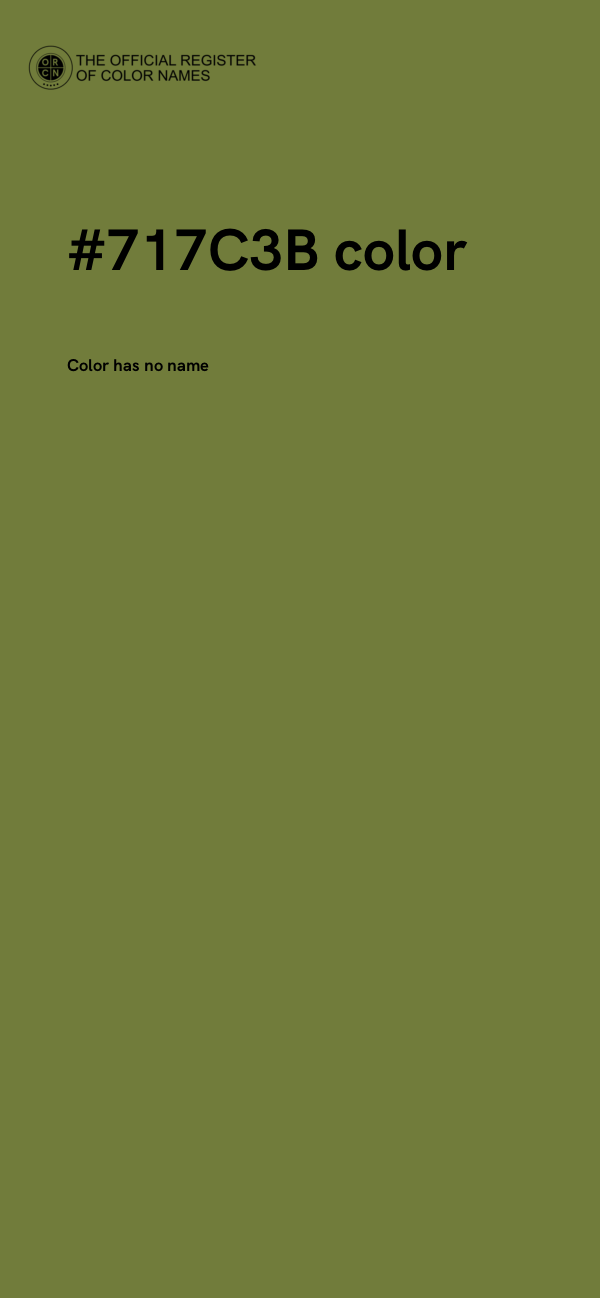 #717C3B color image
