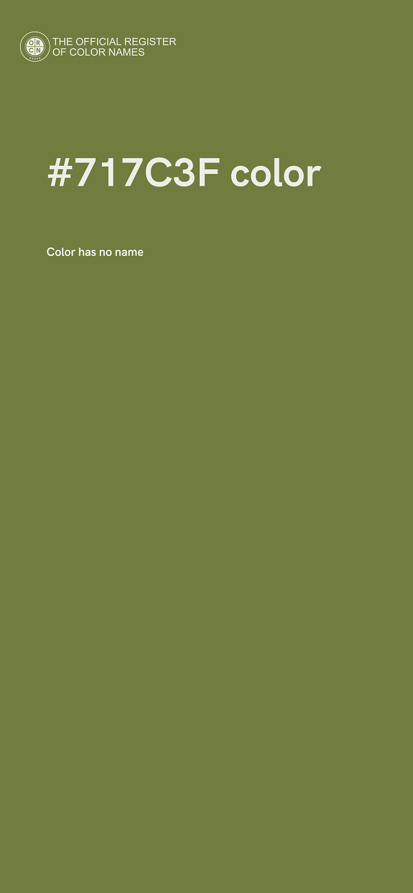 #717C3F color image