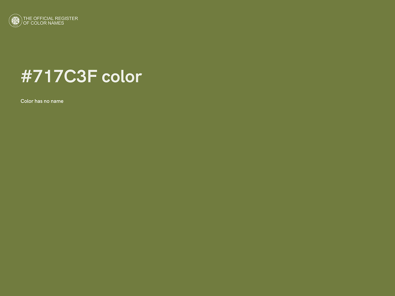 #717C3F color image