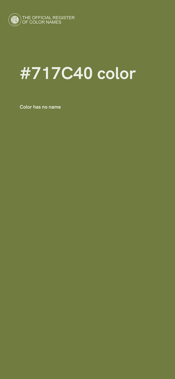 #717C40 color image