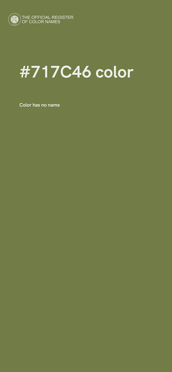 #717C46 color image