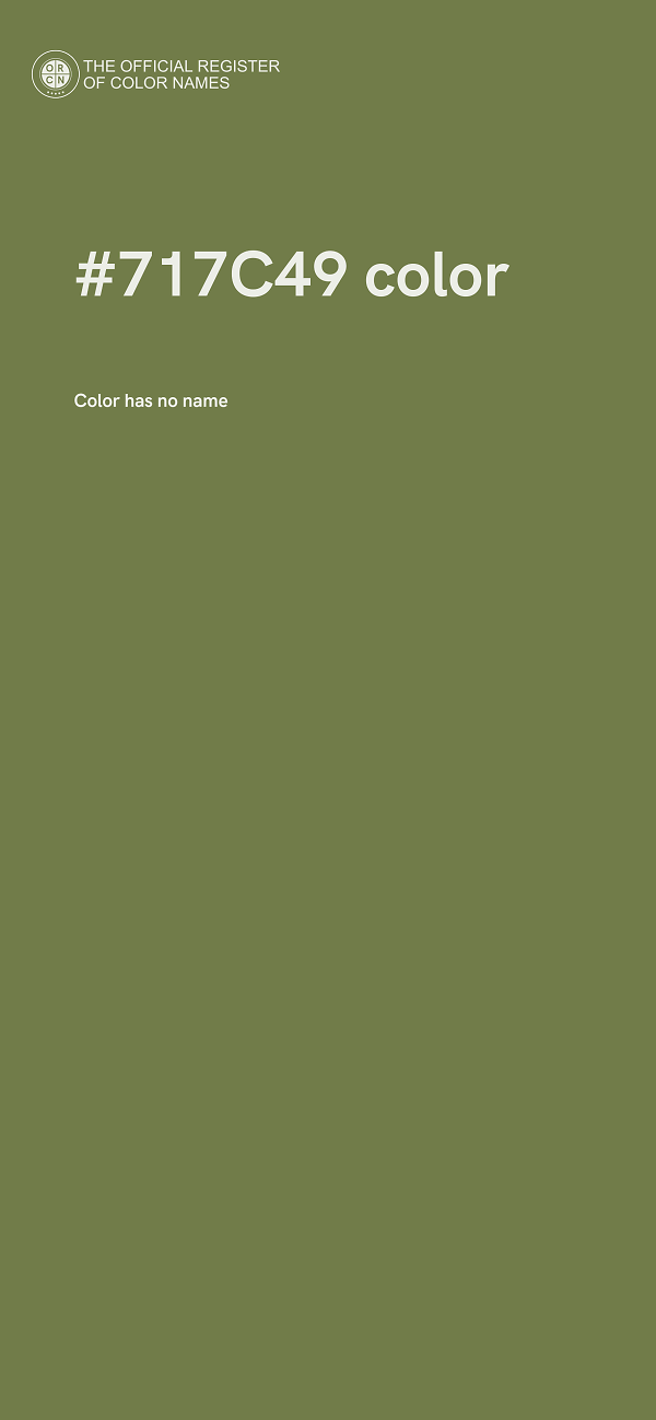#717C49 color image