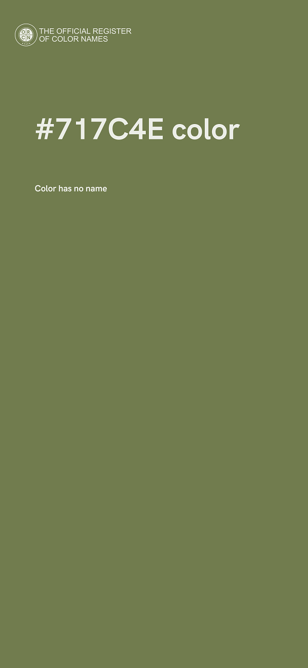 #717C4E color image