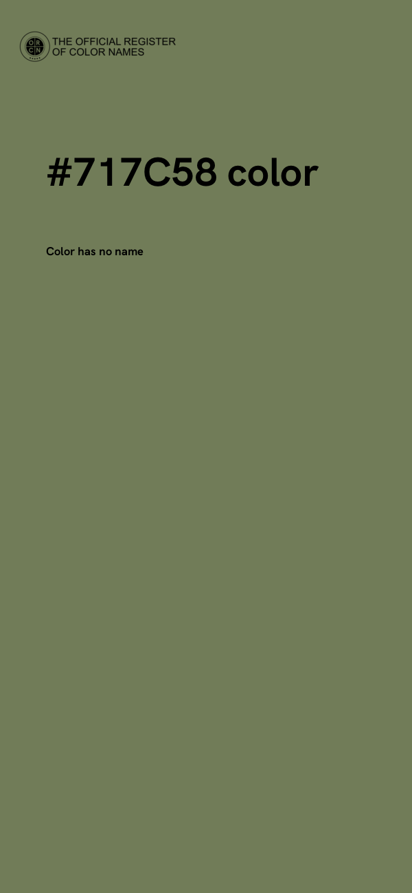#717C58 color image