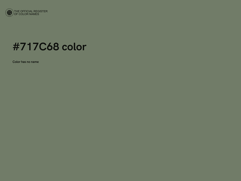 #717C68 color image