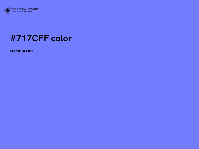 #717CFF color image