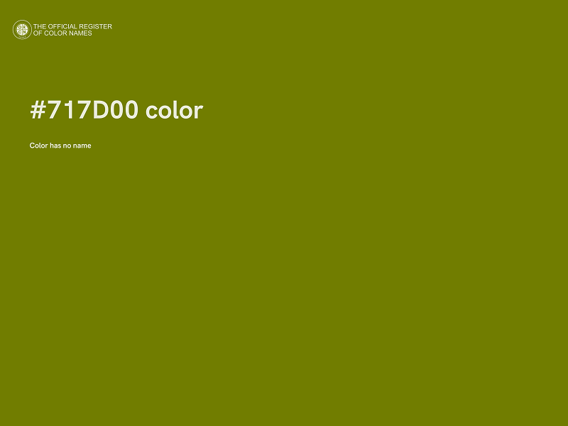 #717D00 color image