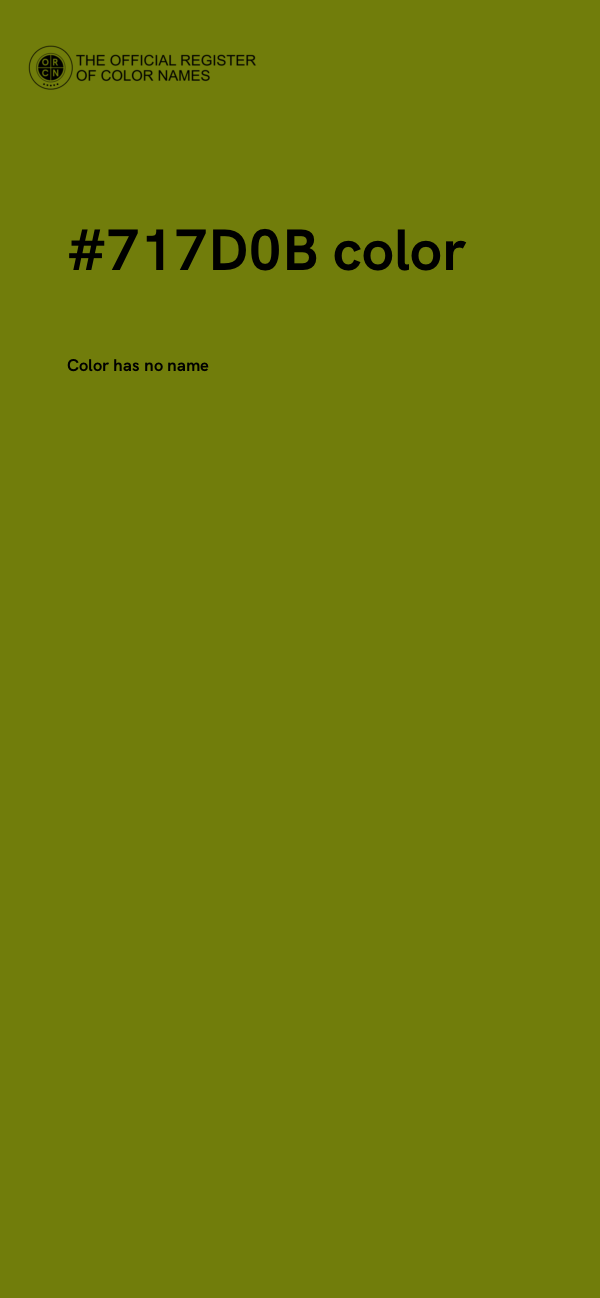 #717D0B color image