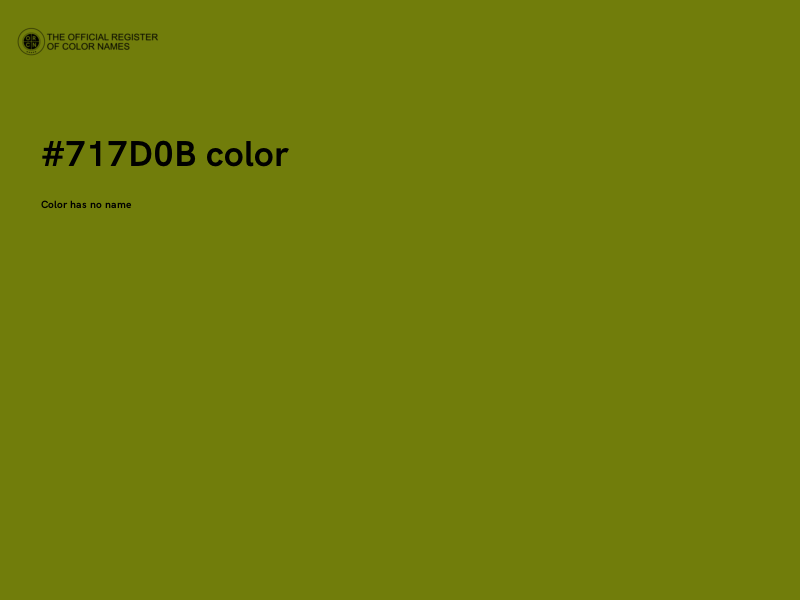 #717D0B color image