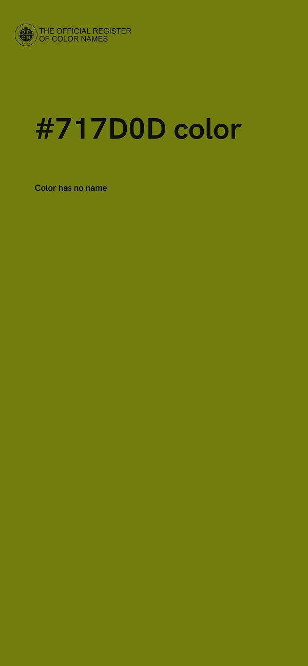 #717D0D color image