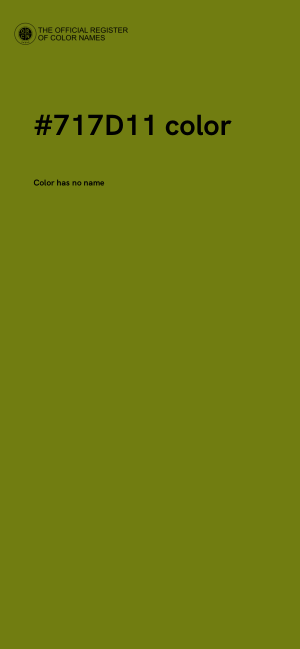 #717D11 color image