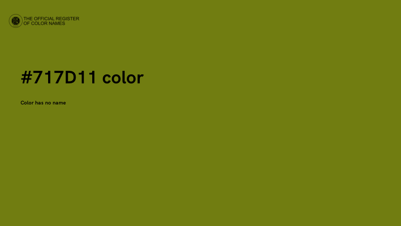#717D11 color image