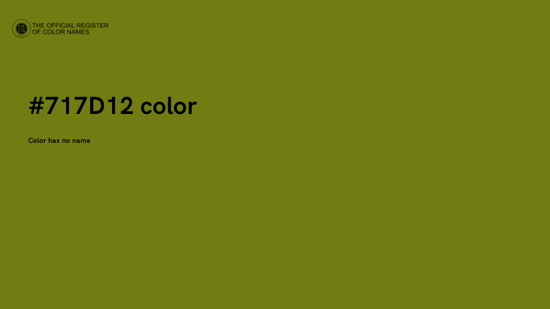 #717D12 color image