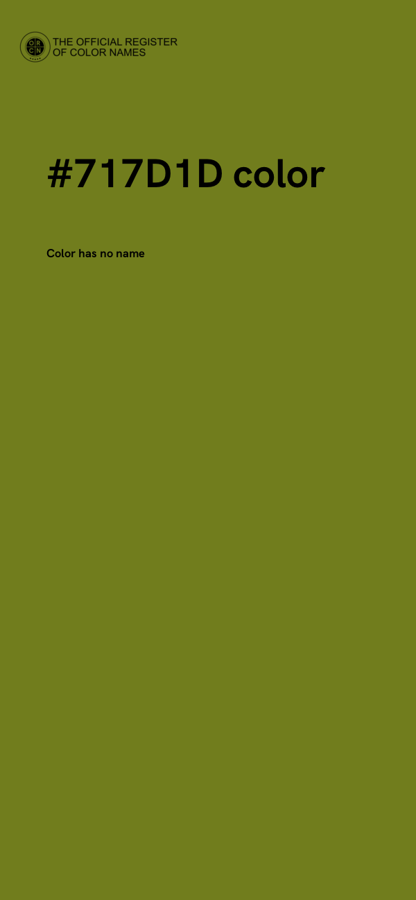 #717D1D color image