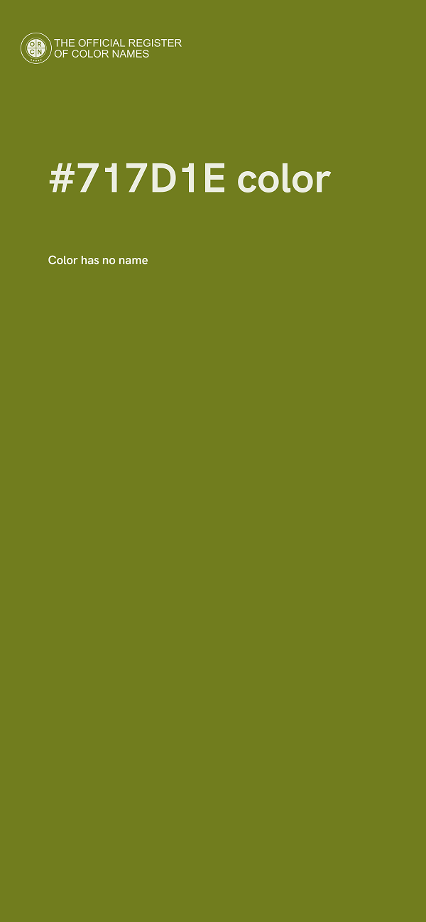#717D1E color image