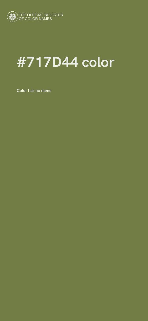 #717D44 color image