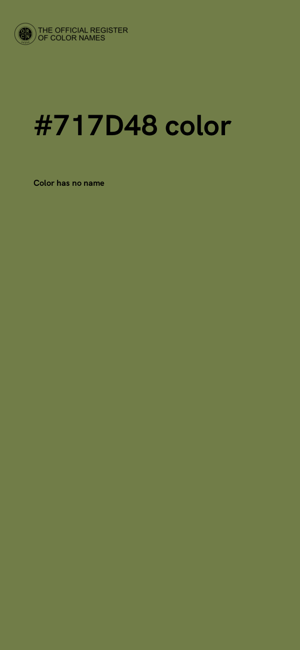 #717D48 color image