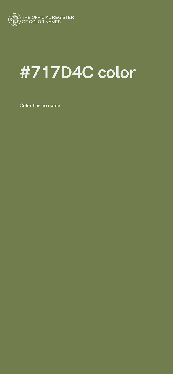#717D4C color image