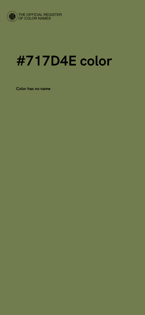#717D4E color image