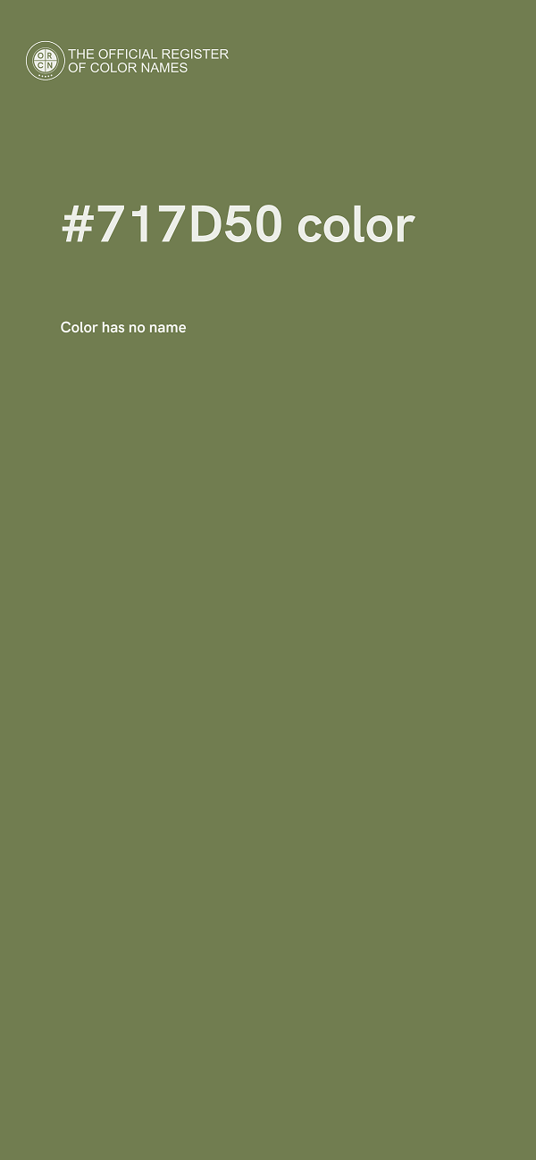 #717D50 color image