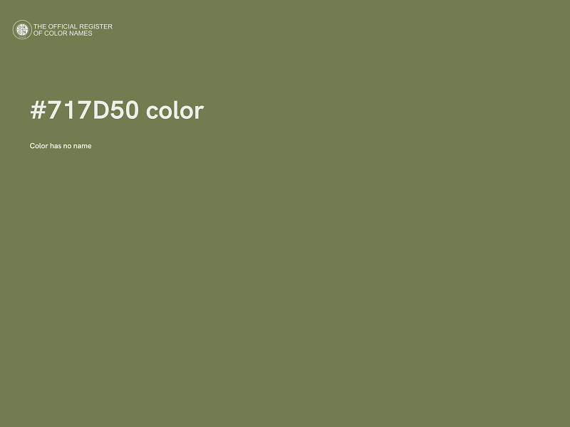 #717D50 color image
