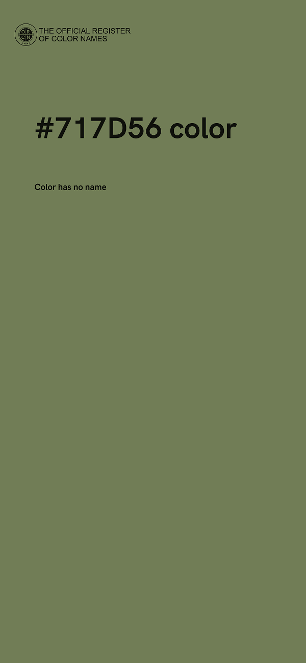 #717D56 color image