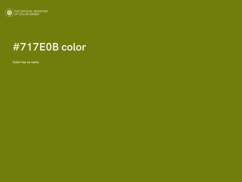 #717E0B color image