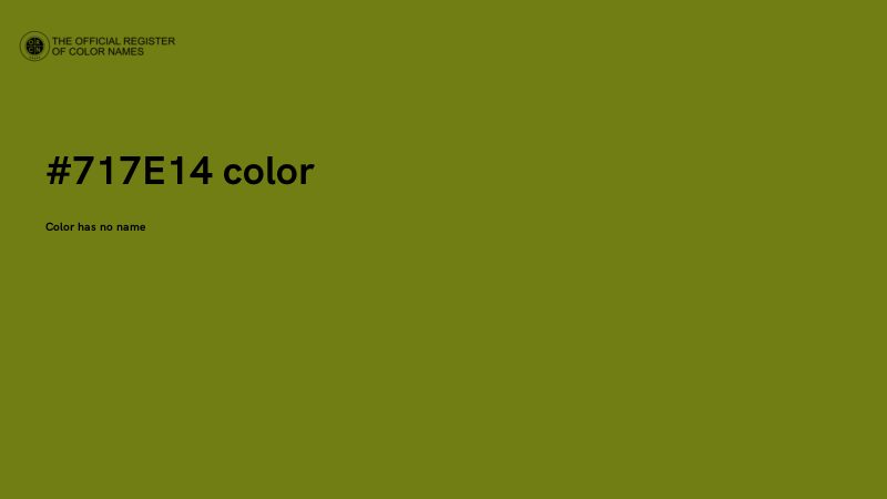 #717E14 color image