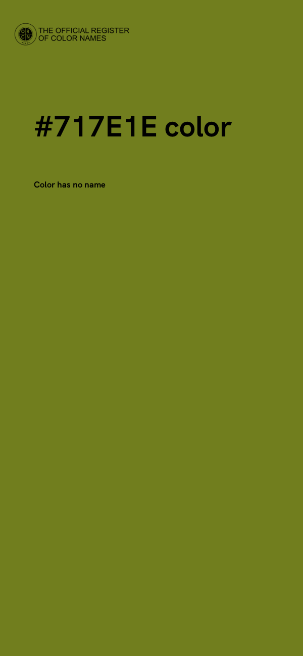 #717E1E color image