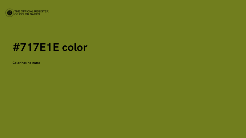 #717E1E color image