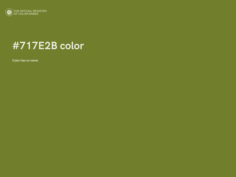 #717E2B color image