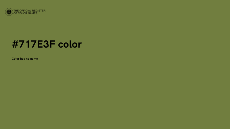 #717E3F color image