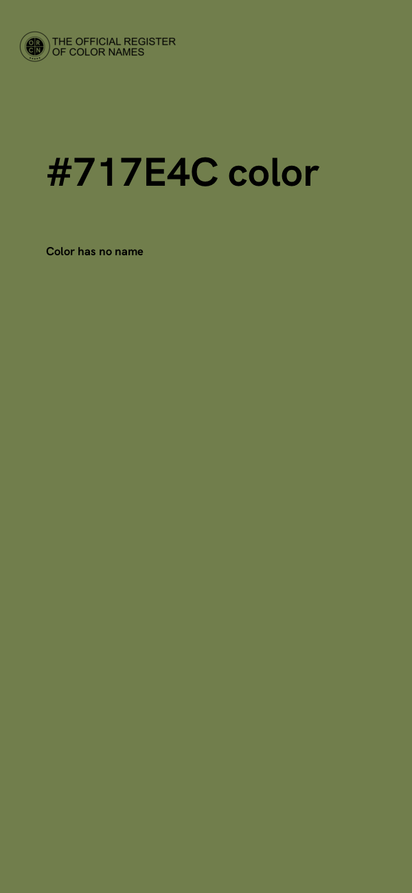 #717E4C color image