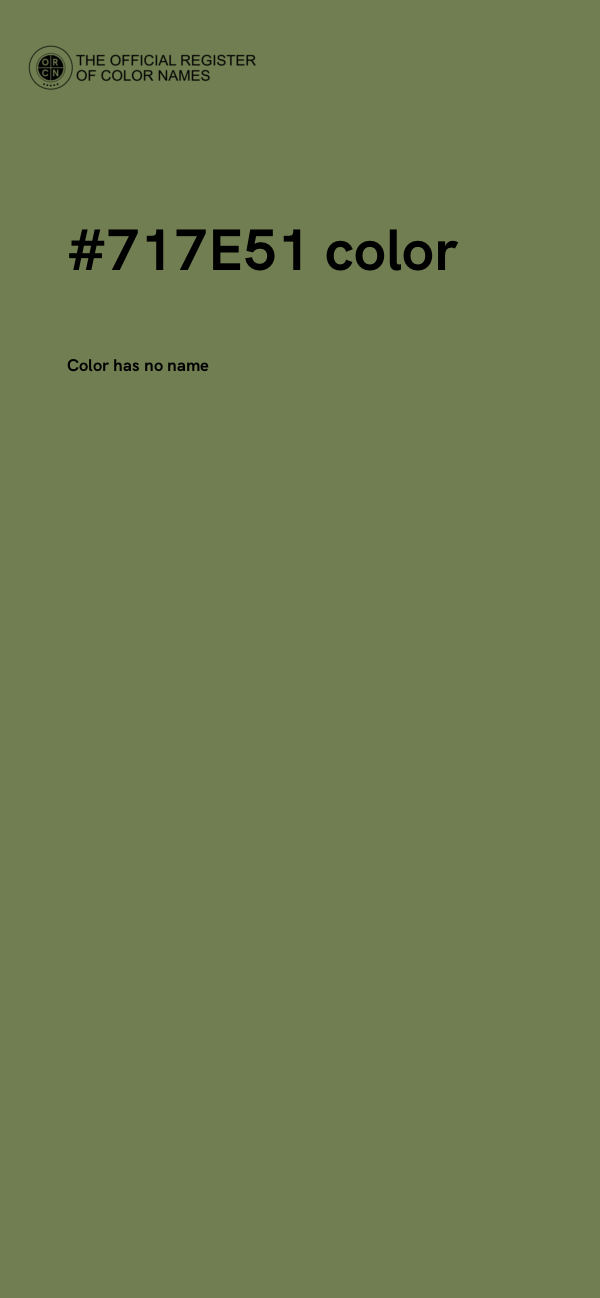 #717E51 color image