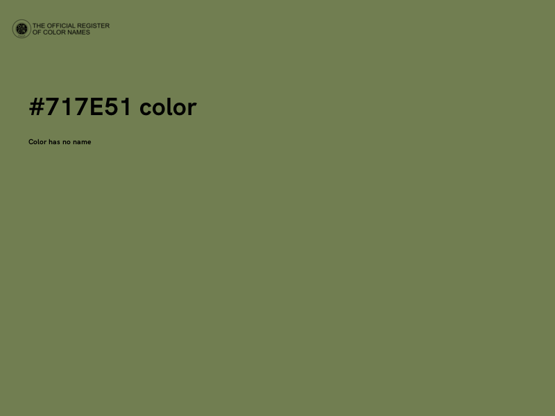 #717E51 color image