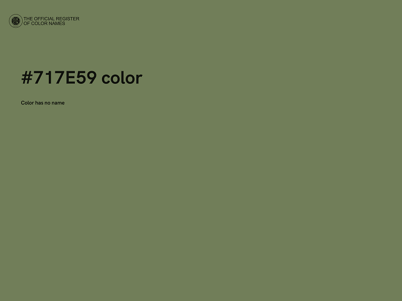 #717E59 color image