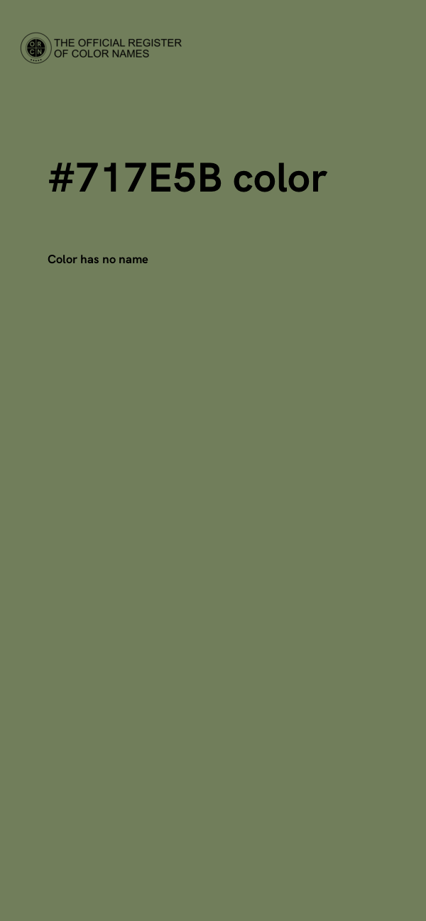 #717E5B color image