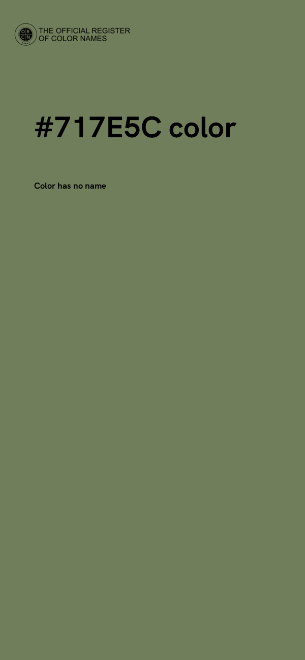 #717E5C color image