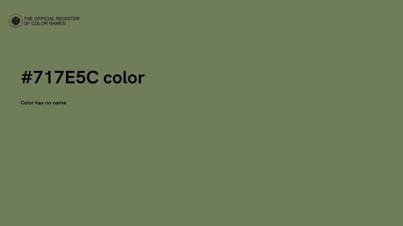 #717E5C color image