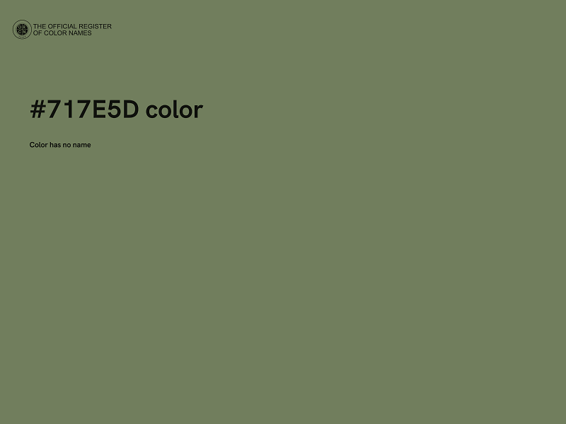 #717E5D color image