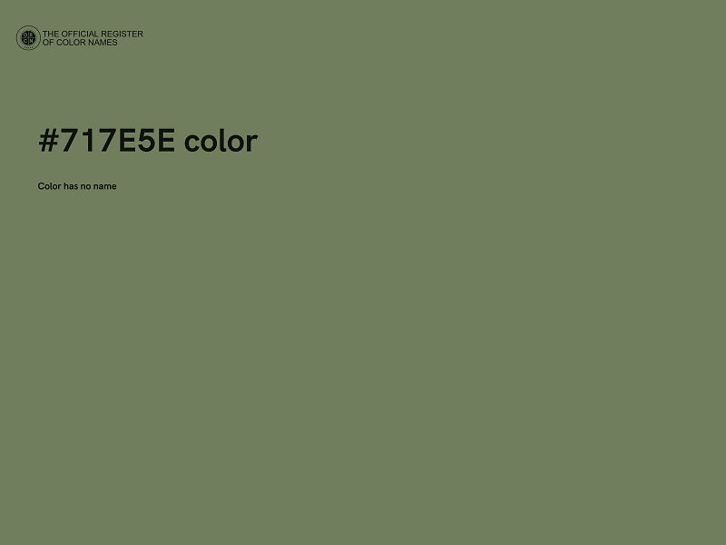 #717E5E color image