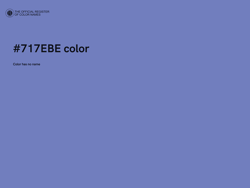 #717EBE color image