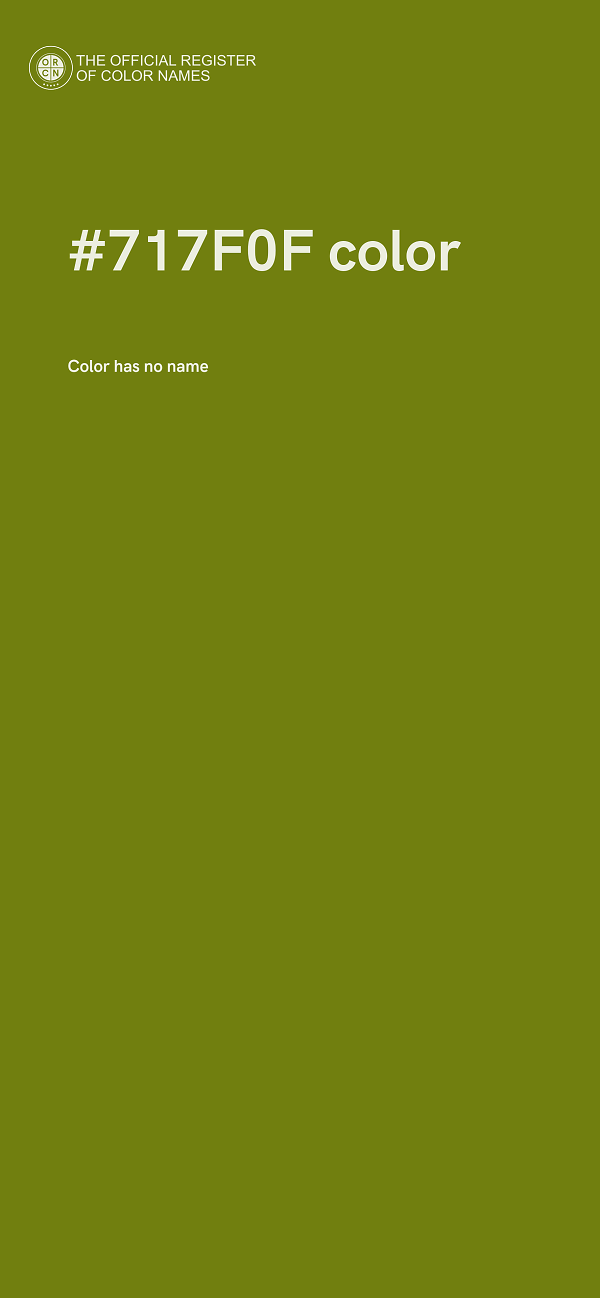 #717F0F color image