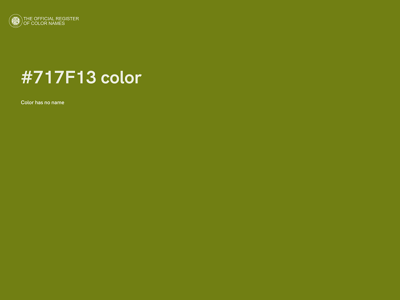 #717F13 color image