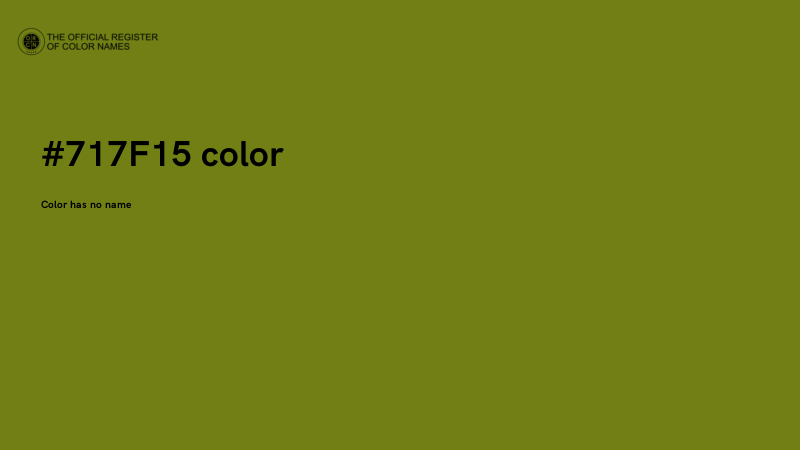#717F15 color image